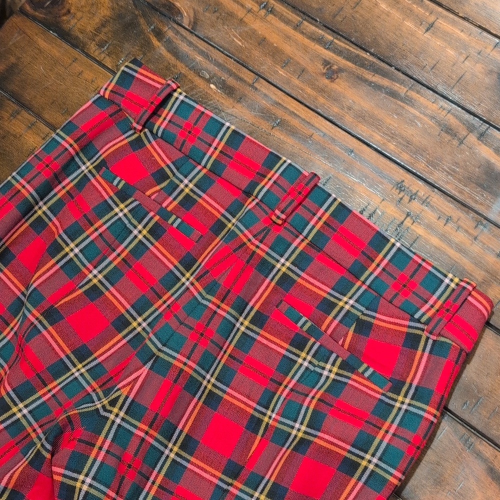 J. Crew Cameron Slim Ankle Crop Pants Tartan Wool Blend - Picture 5 of 9